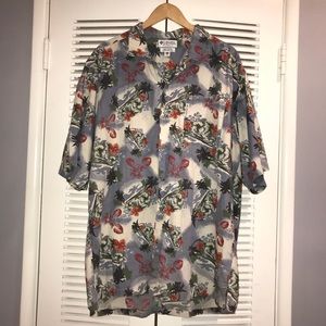 Columbia Men’s Button Up Hawaiian Size XLT EUC